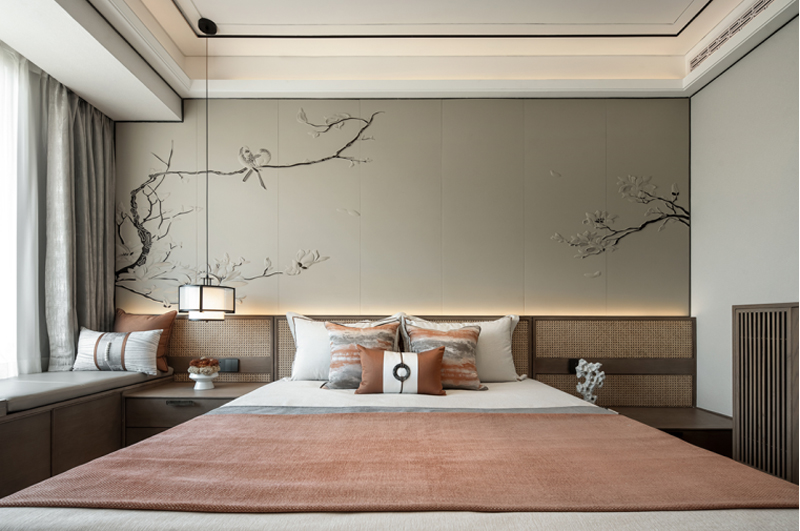 120平米新中式風格裝修效果圖