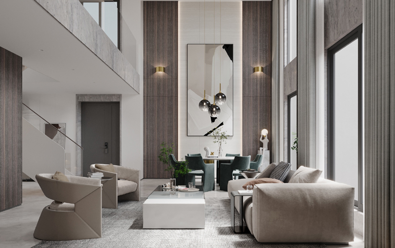 50平現(xiàn)代簡(jiǎn)約loft公寓裝修效果圖