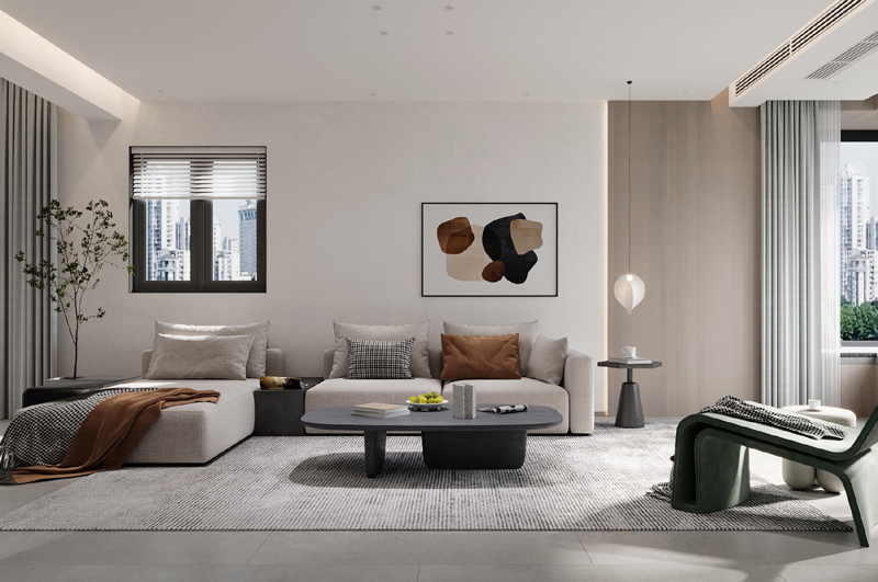 89平后現(xiàn)代極簡(jiǎn)裝修效果圖