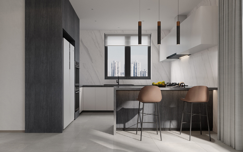 89平后現(xiàn)代極簡(jiǎn)裝修效果圖