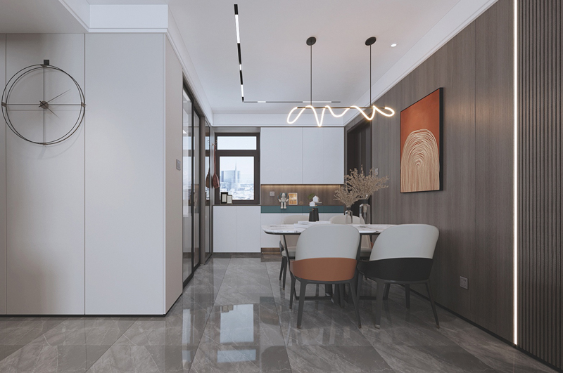 輕奢格調(diào)標(biāo)準(zhǔn)套二裝修效果圖