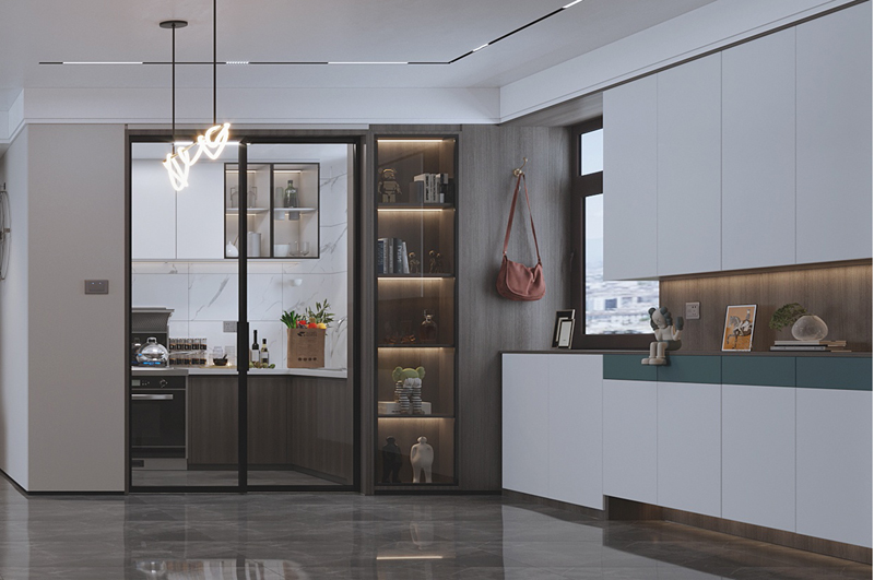 輕奢格調(diào)標(biāo)準(zhǔn)套二裝修效果圖