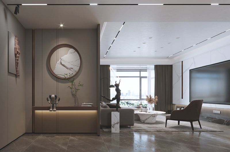 現(xiàn)代輕奢80平套二裝修設(shè)計(jì)效果圖