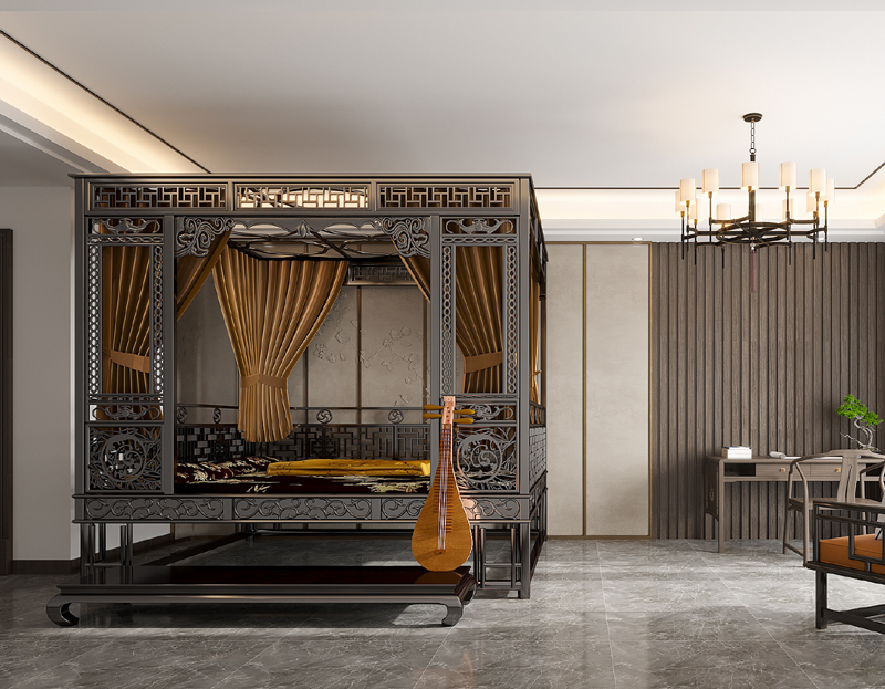 新中式裝修風格設計效果圖