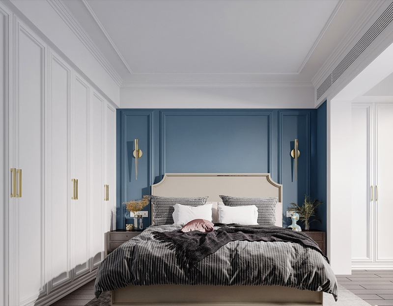 兩居室88平簡(jiǎn)歐裝修風(fēng)格效果圖