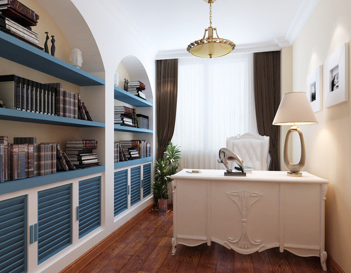 120平躍層情迷地中海裝修效果圖